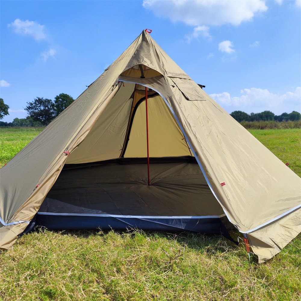 Amazon | 五角形バス床布 ピラミッドテント防水席マットピクニック